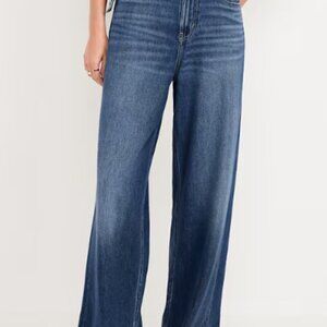 Old Navy Jeans - size 12.  High-Waisted Baggy Wide-Leg. NWT